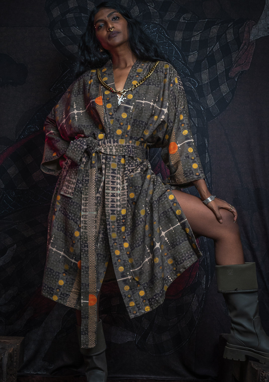 Classic Kimono / Raw Stripes - KINGCACAO